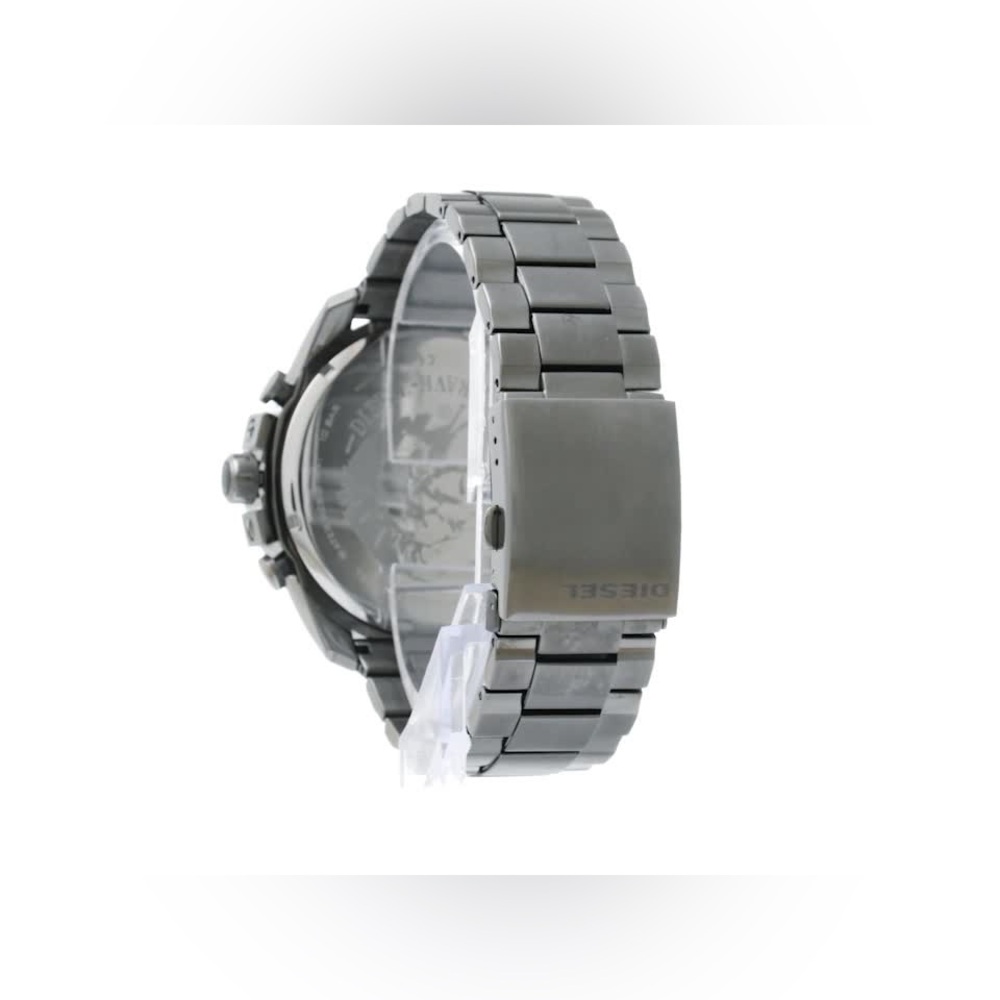 Diesel Mega Chief Chronograph Gunmetal Grey Dial Mens Watch DZ4282‎ - Picture 2 of 16